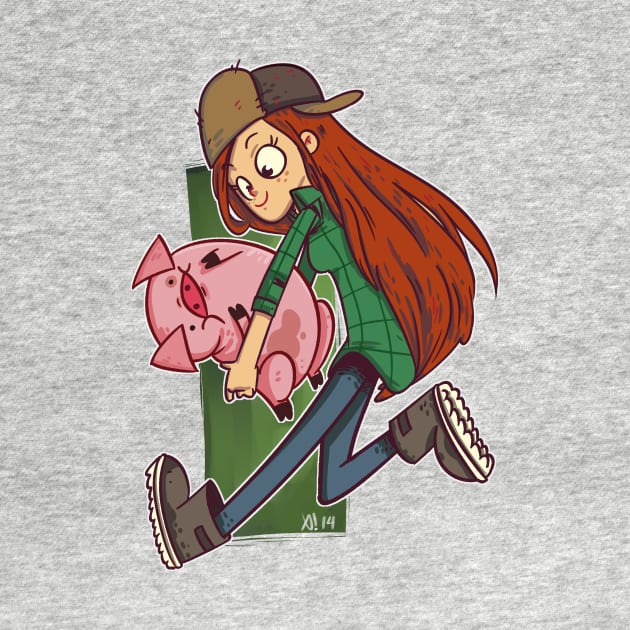 Wendy and Waddles by exeivier